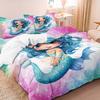 Comforter 3 Piece Mermaid Ocean (1 + 2 S No Core) Soft Comfortable And Breathable For Bedroom