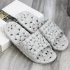 Thick-bottomed cool slippers women's new summer home bath non-slip indoor soft bathroom leakage does not stink feet plastic slippers men