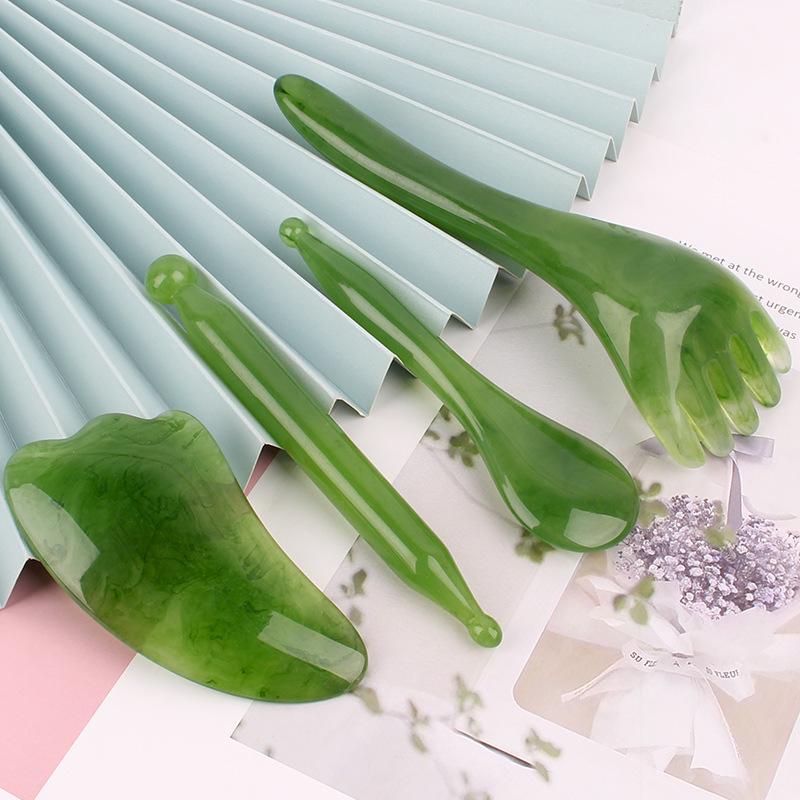Five-Claw Gua Sha Resin Massage Comb for Face and Meridian Therapy