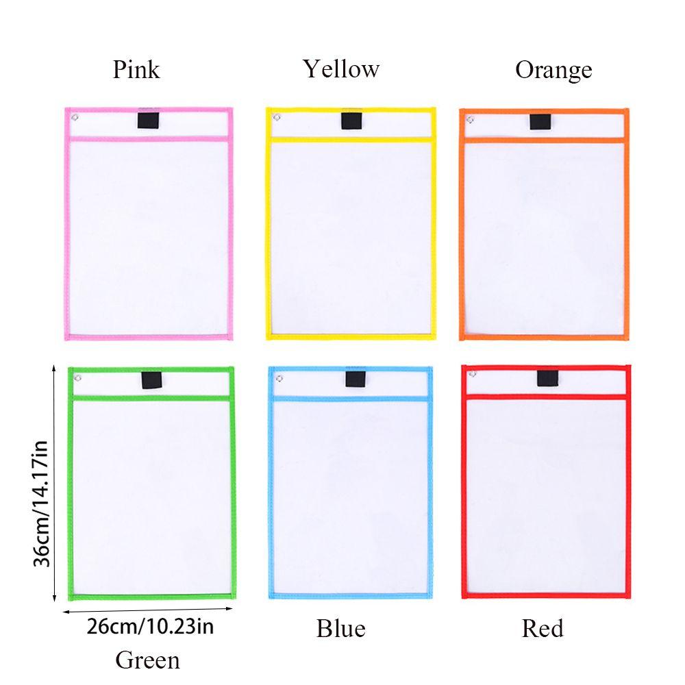Office Stationery Writing Tool Reusable File Pocket Drawing Board Dry Wipe Bag Teaching Supplies