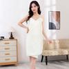 Striped Backless Shower Dress, Stylish and Touching Light Beige Adult Towel, Super Absorbent and Quick Drying, Adjustable Shoulder Straps