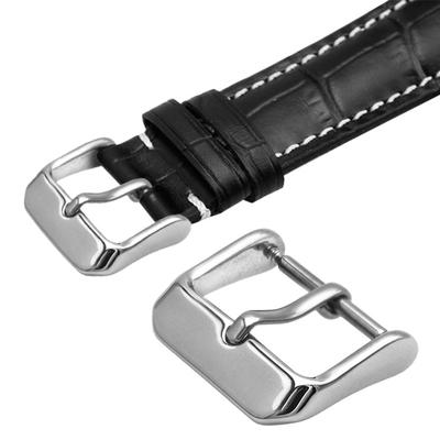 1PC Uhrenzubehör Ersatz Edelstahl Uhrenarmband Schnalle Verschluss Schwarz Gold Silber