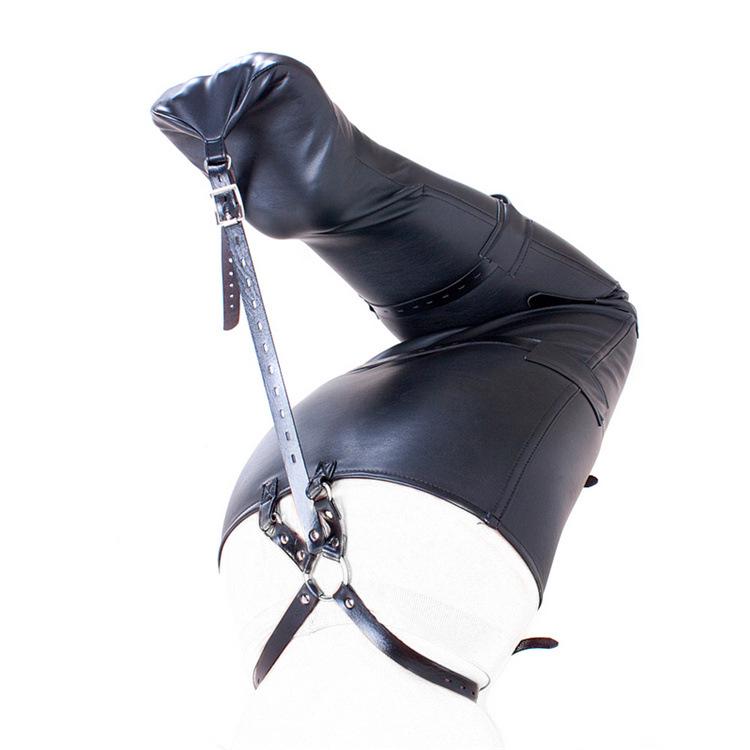 Aisile S.M Black Mermaid Bondage Leather Restraint Outfit
