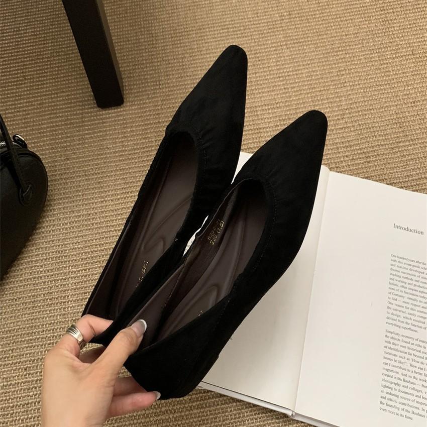 French pointed leopard print single shoes women's shallow mouth 2025 spring and summer new evening shoes leather one-word buckle high heels