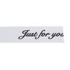 2.5cm Satin Ribbon Roll 45yd Printing Just for You Polyester for   Wedding Decoration Birthday Cake Packing