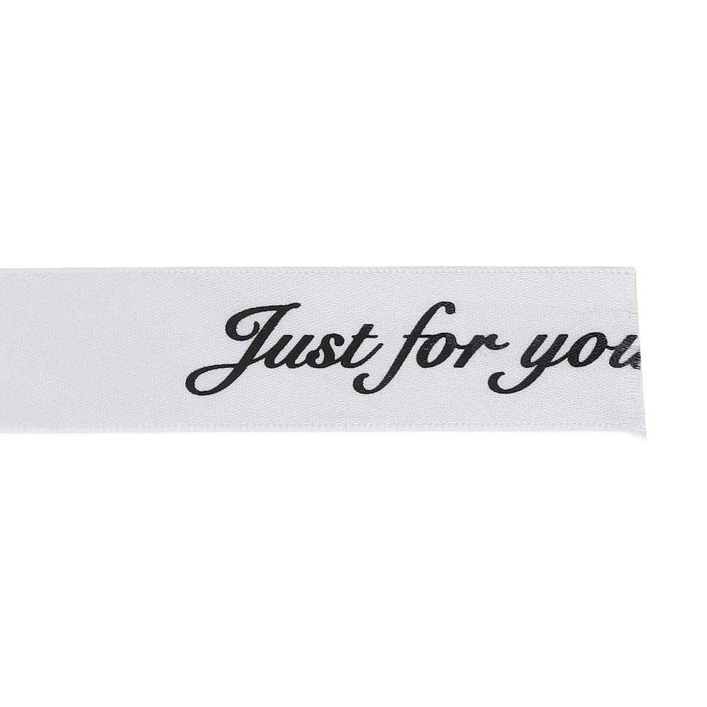 2.5cm Satin Ribbon Roll 45yd Printing Just for You Polyester for   Wedding Decoration Birthday Cake Packing