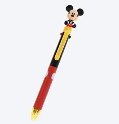 Disney Ballpoint Pen Mechanical Pencil with Mickey Mouse Tokyo Disney Resort Exclusive Mascot 3-Color & (Black, Red, Blue) (Moving)