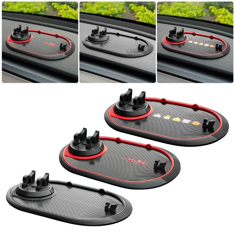 Multifunctional Phone Holder Non Slip Sticky Anti Slide Mount Silicone Dashboard Car Pad Mat Navigation Storage Cushion