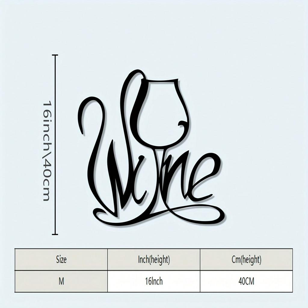 Wine Theme Metal Wall Sculpture Heavy Duty Iron Art Black Grape Design Wine Lover Gift Home Bar Decor