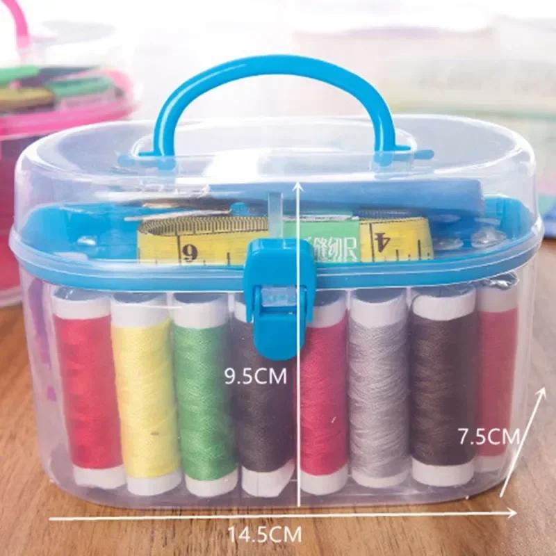 1set Sewing Accessories Portable Sewing Box Kitting Needle Quilting Thread Stitching Embroidery Craft Sewing Tools Supplies