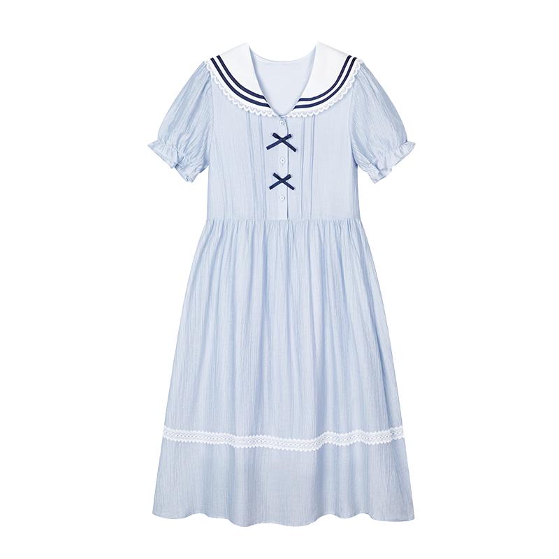 

Fuluomi Girls Summer Academy Style Sailor Dress 150