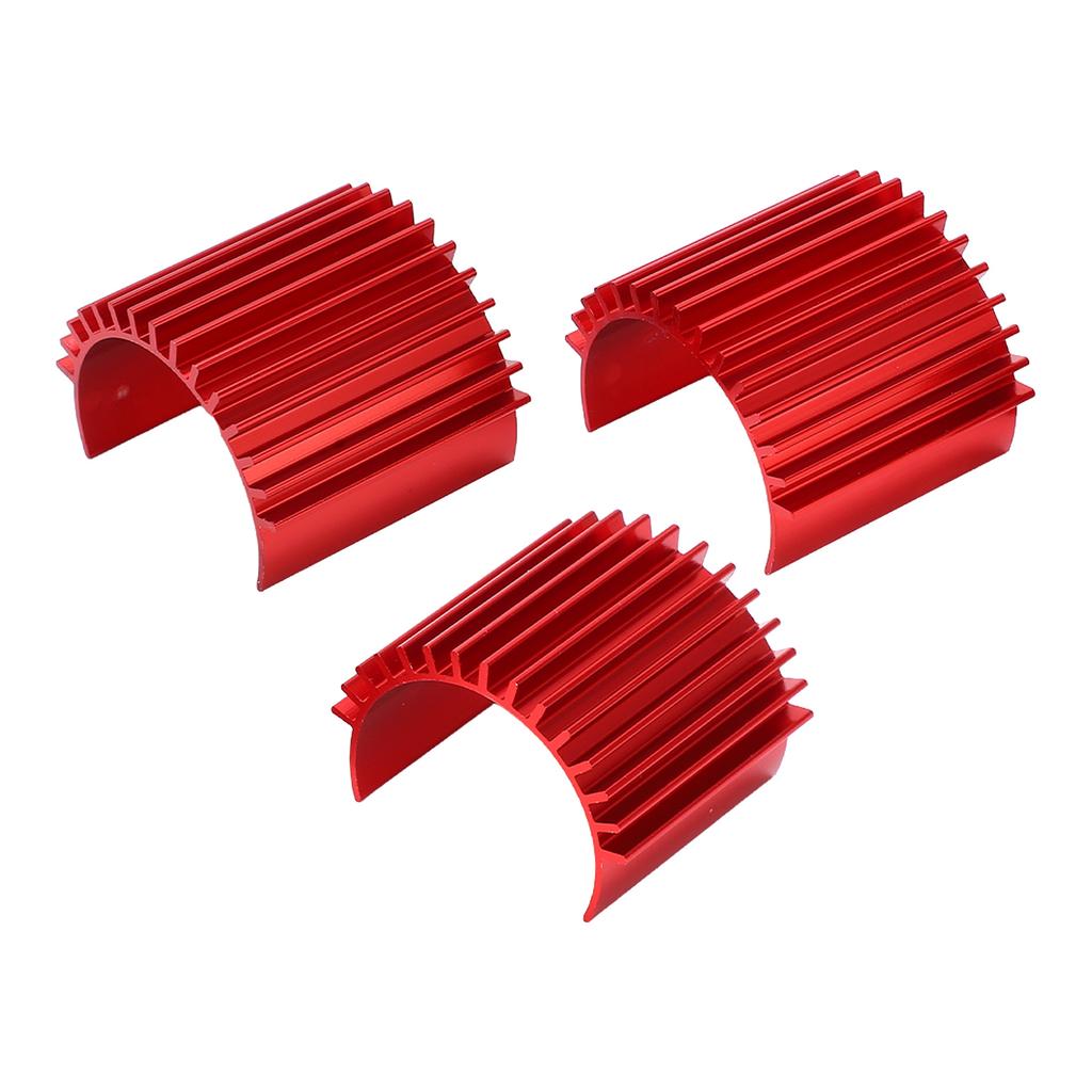 3pcs Aluminum 370 Brushless Brushed Motor Heat Sink Heatsink Cooling Fins for WPL C14 RC Car