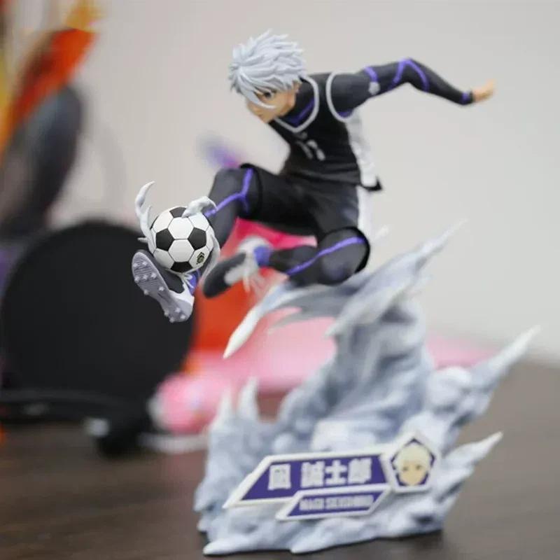 21cm Μπλε Κλείδωμα Nagi Seishiro Φιγούρα Δράσης Δυναμική Στάση Σκοποβολής Άγαλμα Μοντέλο Anime Παιχνίδι Διακοσμητικό Γραφείου Δώρο Για Φίλους Ποδοσφαίρου