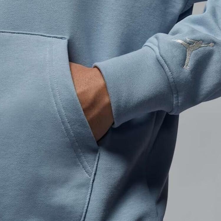 Jordan Letter Embroidery Casual Hoodie American Vintage Sweatshirt Unisex Hoodies Sky-Blue FN4614-436