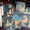 30pcs/lot Memo Pads Material Paper Let the moon fall Diary DIY Scrapbooking Cards Junk Journal Retro Background Decoration Paper