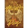 Vintage Rock Music Guitar Metal Wall Sign  Man Cave Gym Pool Bar Bathroom Yard Garage Decor  x in Tin Sign