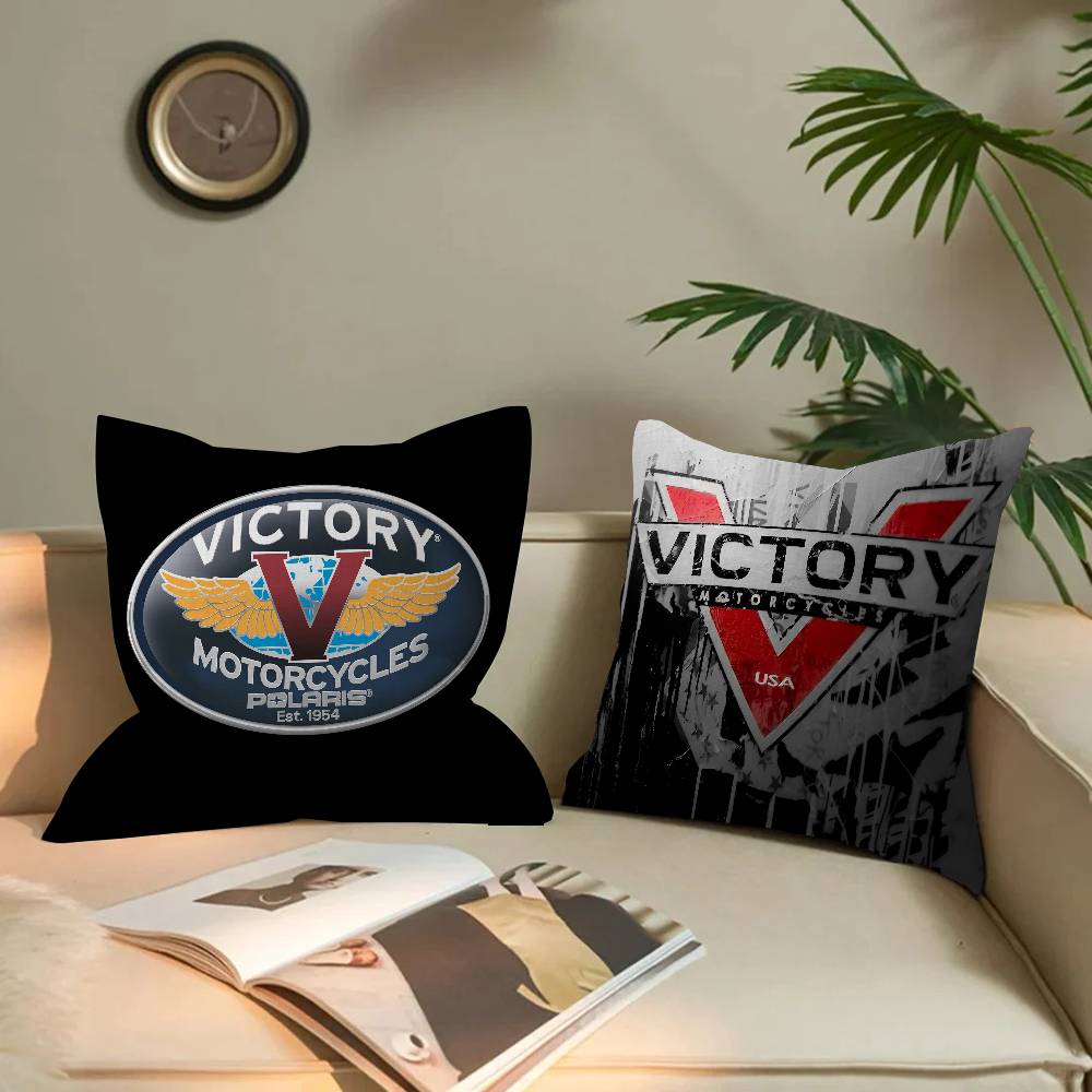 V-Victorys Motorcycles Racing Office Cushion Pillowcase Car Cushion Cover45X45Cm Lumbar Pillowcase Sofa Pillowcover