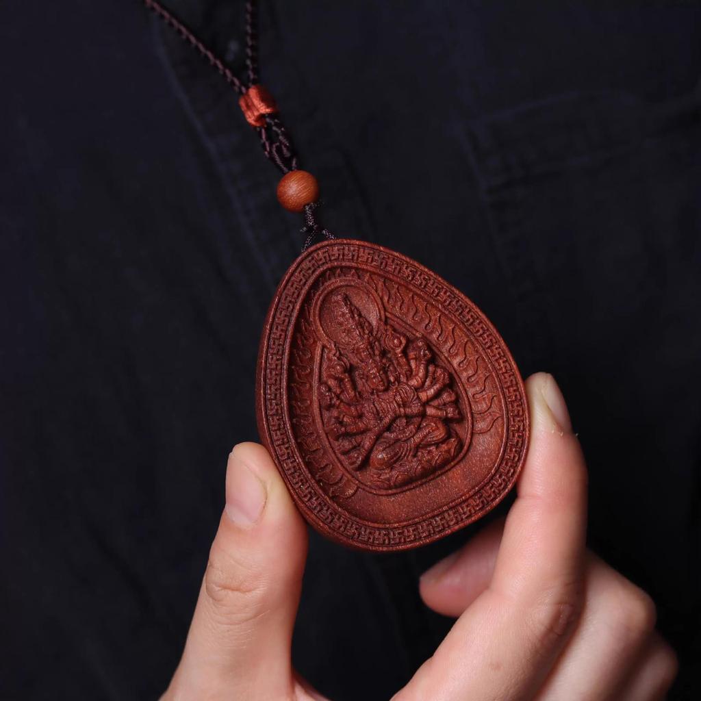 Chengui Zhao Gongming Martial God of Wealth Pendant Necklace – Five Ways God of Wealth Design for Men and Women