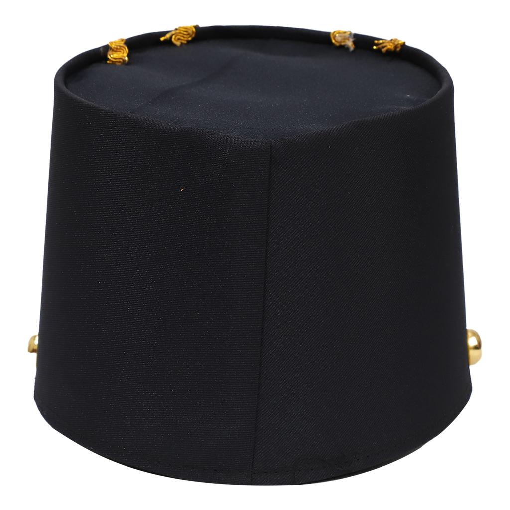Drum Corps Bugle Corps Costume Hat Military Uniform Flag Raiser Accessory for Stage Performance