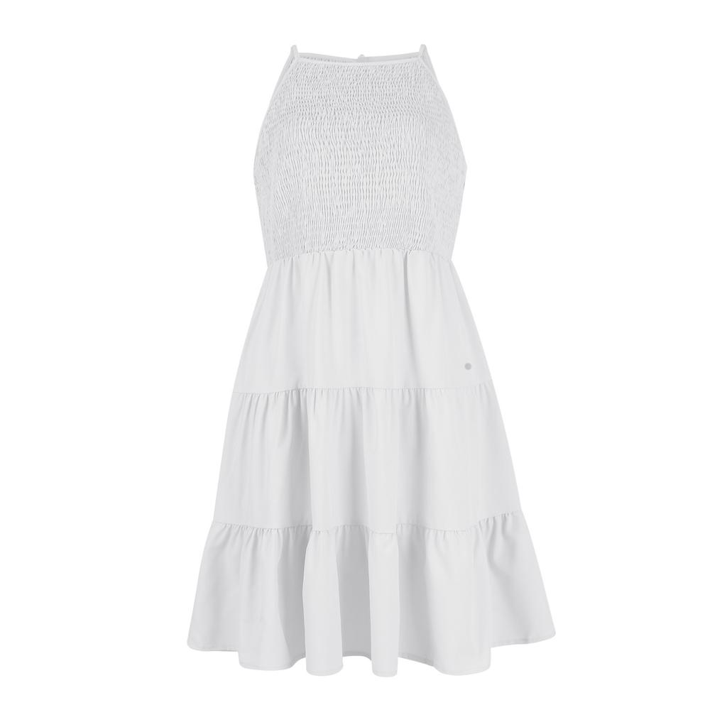 Women's Fashion Sleeveless Shoulder Straps Solid Color Hem With Pockets Casual Dresses