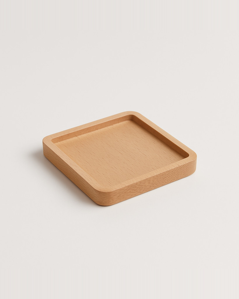 8.8cm Durable Wood Coasters Stand Mug Tea Coffee Cup Pad Heat Resistant Drink Mat Home Table Tea Coffee Cup Pad Tableware Decor
