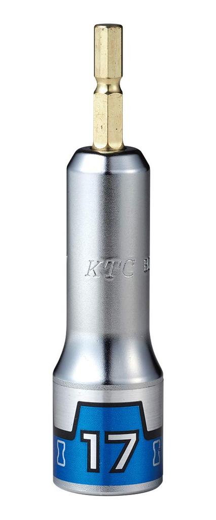 Kyoto Tool Impregnable Socket 17mm Compatible with 18V Impact Drivers (KTC) Bit, Hex, BZP63-17,