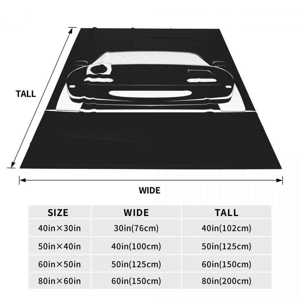 Cute Miata Face  Blankets Soft Warm Flannel Throw Blanket Cover for Bed Living room Picnic Travel Home Sofa