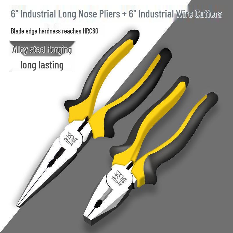 Knipex Electrician's Multifunctional Needle Nose & Diagonal Cutting Wire Stripper Pliers