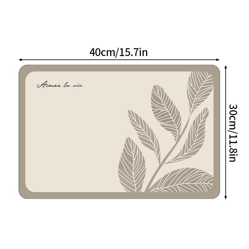 

Коврик для кухонного стола, противоскользящий, термостойкий, подставка под кофе, коврик из искусственной кожи, коврик для посуды и мисок 30x40cm