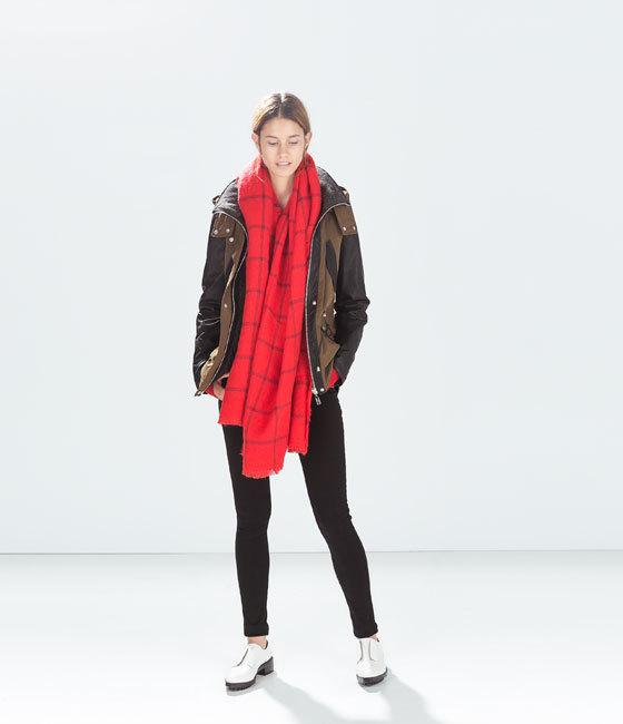 Mary Autumn and winter large grid imitation cashmere red Korean version student plaid scarf shawl couple warm scarf