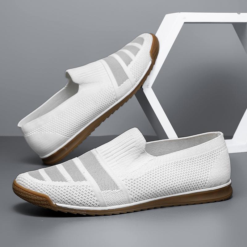 Fashion Summer Men's Casual Shoes Trail Running Non-Slip Mesh Flats Minimalist Walking Shoes Fashionable Male Sneakers Outdoor Trainers