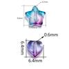 20/50Pcs Colorful Star Bead Heart Glass Loose Spacer Beads for DIY Earrings Necklace Jewelry Making Hairpin Accessories