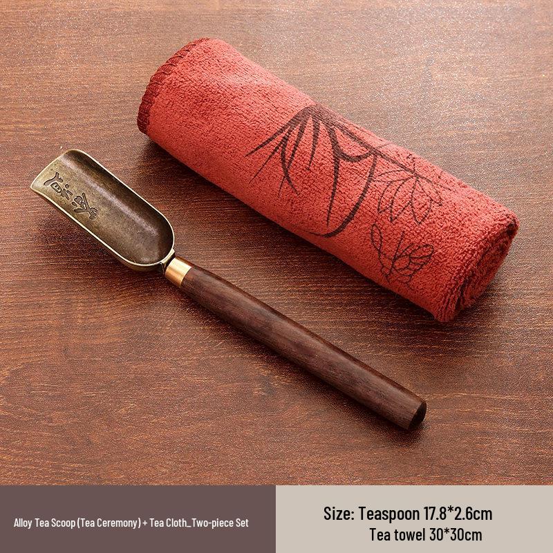 Ebony Wood Gongfu Tea Ceremony 3-Piece Tool Set