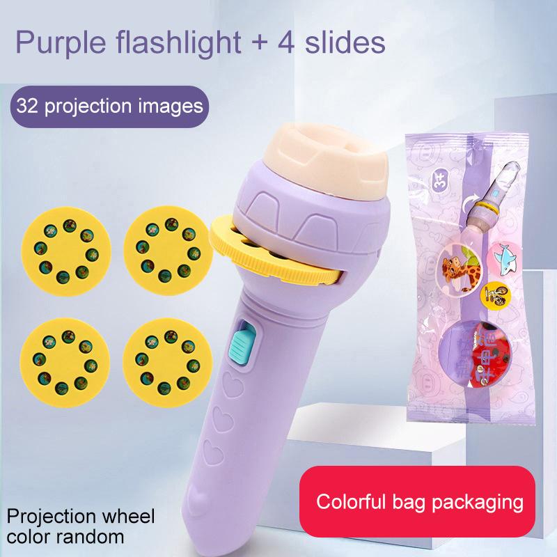 Lanterna cu Proiecție, Jucărie Educativă Luminoasă pentru Copii cu Diapozitive, Lampă cu Diapozitive, Jucărie Lampă de Noapte cu Imagini pentru Copii Băieți Fete