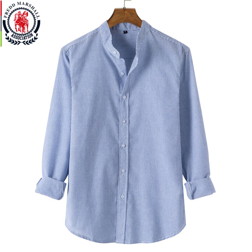 Fredd Marshall 2021 Новая классическая полосатая рубашка с длинным ...