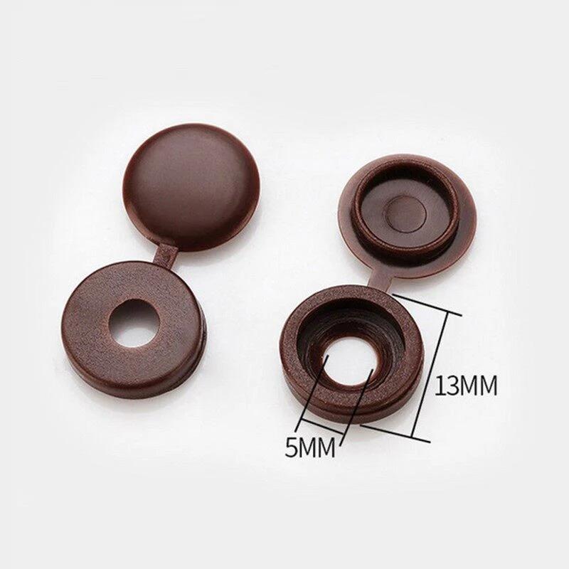 100 pcs/lot Screw Colorful Plastic Decorative Covers Universal Car Furniture Self-tapping Screw Cap Decor Cover Auto Accessories