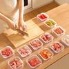 5/10pcs Small Food Preservation Boxes Refrigerator Frozen Meat Vegetable Fresh-Keeping Box Transparent KitchenSealed Storage Box