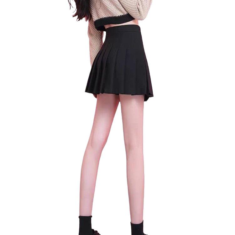 Petite Spódnica A-line z wysokim stanem z mieszanki wełny plisowana na jesień/zimę