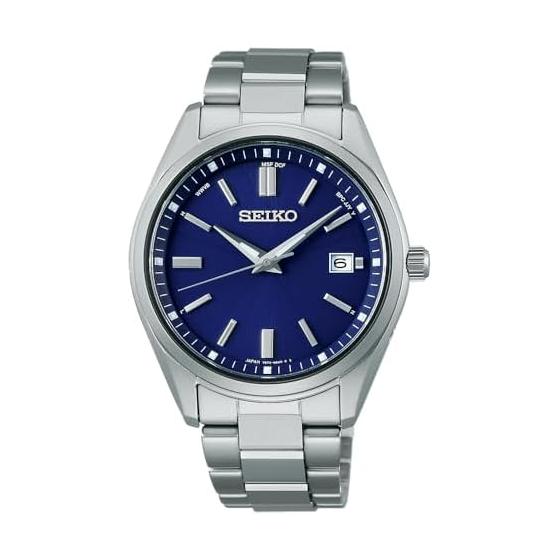 

[Seiko Watch] SEIKO SELECTION SBTM321 Made in Japan Men s Watch Solar Radio Modified Date Calendar Blue Dial 10 ATM Water Resistant Stainless Steel