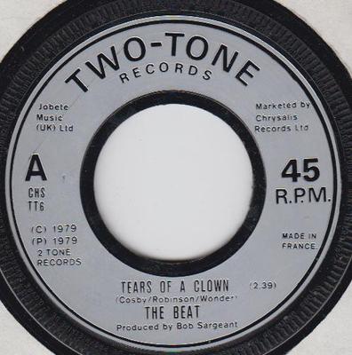 7inch Record BEAT - Tears Of A Clown / Ranking Full Sto CHSTT6 Two-Tone Record 1979 UK ObiRock Used