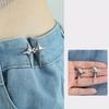 1 Pair Waist Buckle, A Star Shaped Waist Buckle Decorative Buttons, No Sewing, Detachable Button For Waist Adjustment