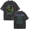 The Life of A Showgirl Album Merch Tshirts Fan Gifts Mens Women Clothing Vintage Washed Cotton Oversized Short Sleeve T Shirts