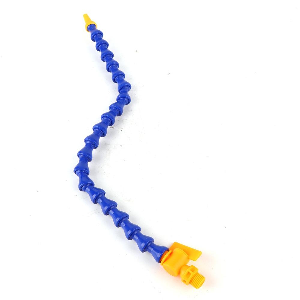 12pcs Durable Round Flat Nose Coolant Hose Flexible Hose PT Thread Coolant Pipe 1/4 Thread Flexible Coolant Pipe Lathe Machine