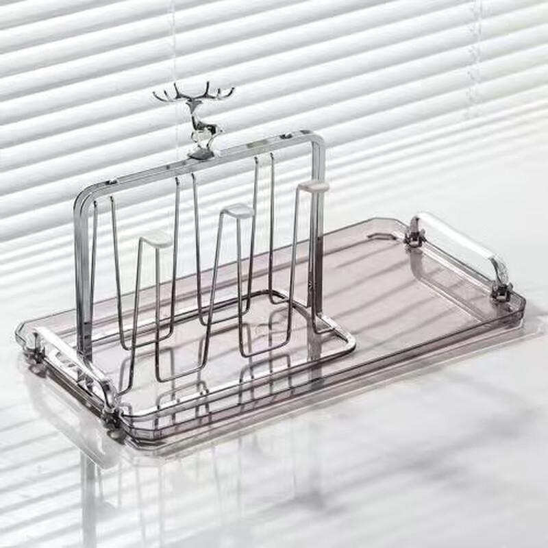Elk Antler Inverted Cup Holder & Drain Rack