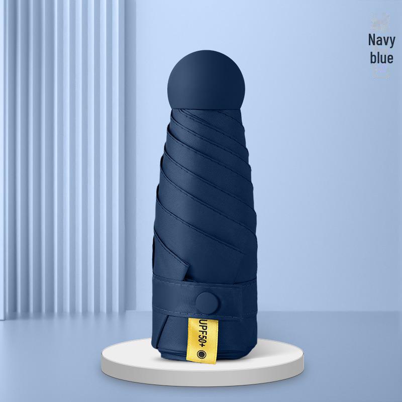 

Ультралегкий пятискладной зонт с шестью косточками – черный клей, защита от ультрафиолета, индивидуальный дизайн Added Capsule Case