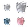 Plastic Collapsible Laundry Basket With Handle For Home Bathroom Storage And Wall Mounting