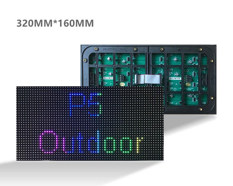 High Resolution P5 SMD Green LED Panel Display 320x160mm 64x32 Pixel Density Module for Indoor and Outdoor Use