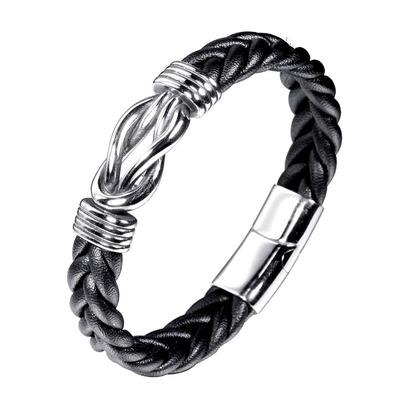 Hand In Hand Accessories Bracelets, Men's Leather Woven Bracelets Fashion Daily Jewelry Gift Accessories