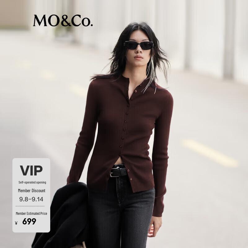 

MO&Co. Женский термо свитер из мериносовой шерсти облегающего кроя S