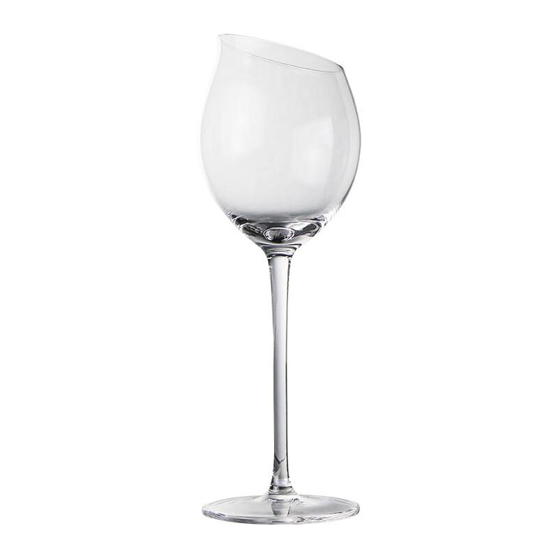 Nordic Slanted Tulip Red Wine Glasses (Set of 2)